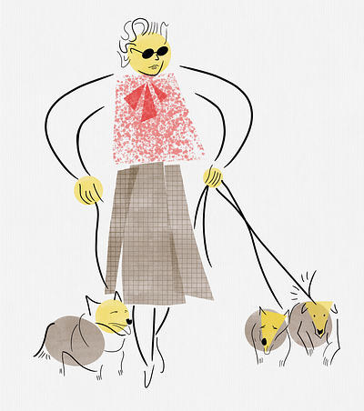 The Queen and Her Royal Corgis aesthetic artdaily characterdesign contemporaryart corgi creative designinspiration digitalart doglover drawing fashion graphicdesign illustration minimalist modernart procreate queen trendy whimsical