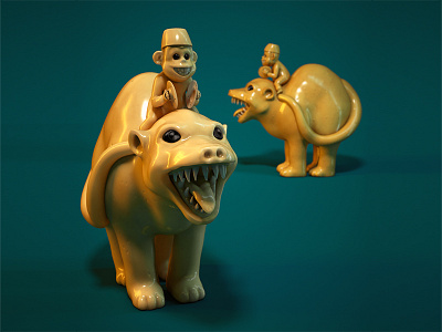 Snarl cinema4d netsuke zbrush