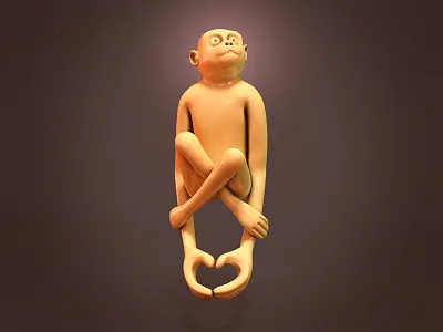 Ghost Monkey cinema4d netsuke zbrush