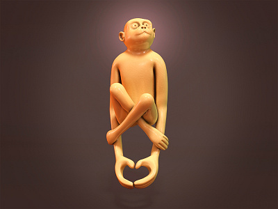 Ghost Monkey cinema4d netsuke zbrush