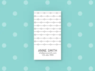 Simply Business - Business Card templates, Template #2 abstract black and white branding business card corporate dots geometric geometry minimalism modern pattern stationery