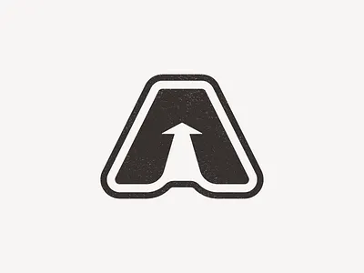"A" is for Aisle a aisle arrow branding logo negative space perspective