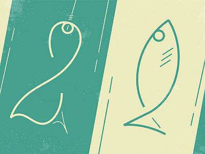Catch 22 - Old Typehue 22 catch fish hook numbers typehue