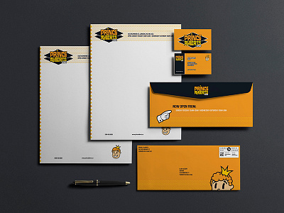 Prince Albert Stationery branding diner logo nostalgia orange prince albert rebrand redesign retro stationery