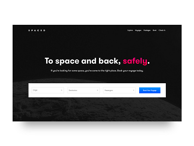Spaced Homepage landing page spaced spaced challenge spacedchallenge website