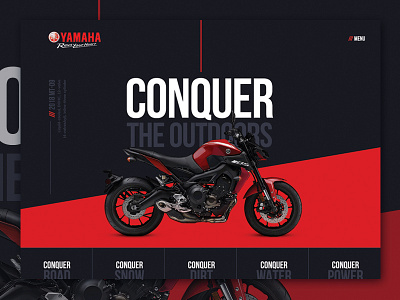 Yamaha Concept angles bikes diagonal motorcycle ux web design website yamaha