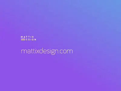 Mattix Design Rebrand branding consultancy design agency rebrand ui design web design