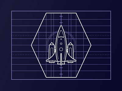 Sci-fi UI illustrator rocket sci fi space spaceship ui ux vector