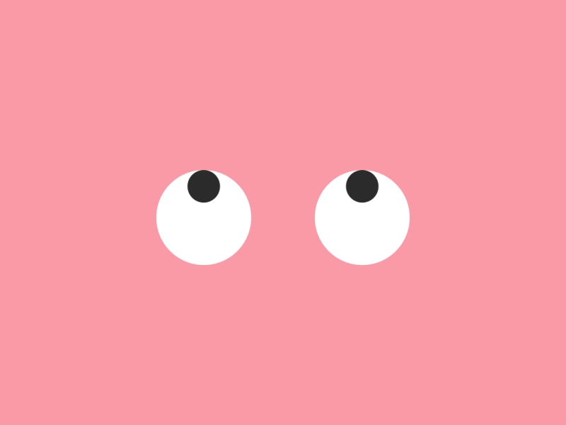 Siiiiiigh *eyeroll* sigh animation bored eyes illustration leeds motion graphics pink