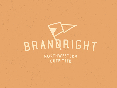 Brand Right Flag Design branding design flag graphic logo minnesota outfitter
