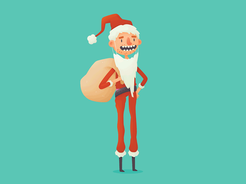 Trevors australia book christmas illustration santa