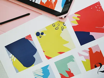 Palette Play adobe draw bold colors branding design illustrate illustration paint palette tablet