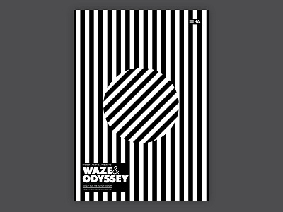 Waze & Odyssey - Hidden Agenda black black and white dance dublin gig house hussle party poster rave techno white