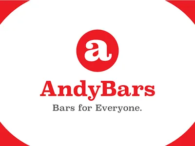 Andybars Logo Alternate Option andy bars branding food icon iconic lettering logo meal natural type typography