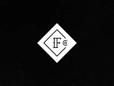 CF Co. badge c co company f letters logo logomark monogram square type typography