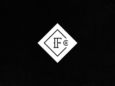 CF Co. badge c co company f letters logo logomark monogram square type typography