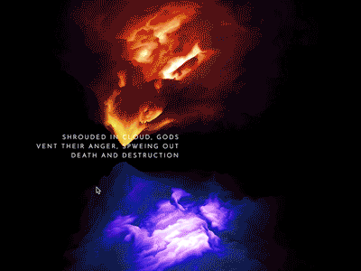 Hell over ocean clouds hell ocean shaders water webgl