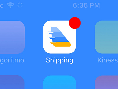 Shipping Icon App app app icon button color icon icon design ios logo sketch