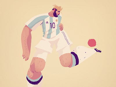 Soccer players no.5 character characterdesign drawing football illustration messi soccer