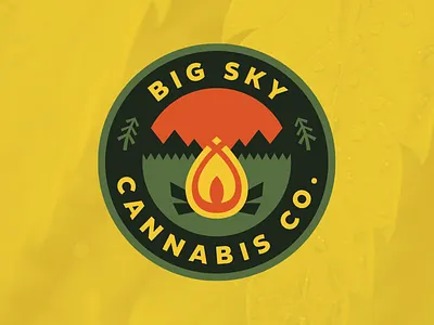 BSCC big sky cannabis fire logo montana