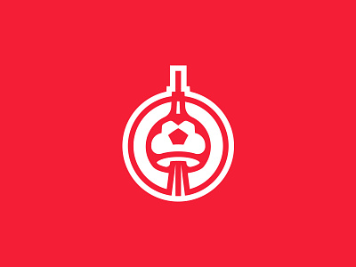 The TFC Report Logo brand canada cn tower icon identity logo minimal red simple soccer tfc toronto