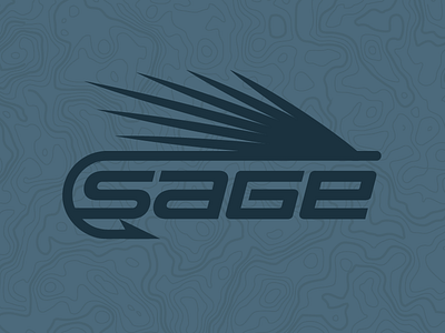 Sage Fly Fishing bass boat camping fish fishing fly fishing icon ocean outdoors topographic trout