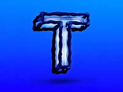 136/365 T graphism handlettering illustration ipad lettering lettrage logotype procreate type typography