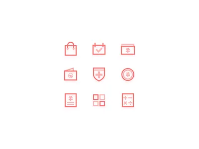 icons icon、line、money、insurance