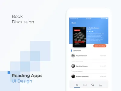Books Social Media book design ios read ui