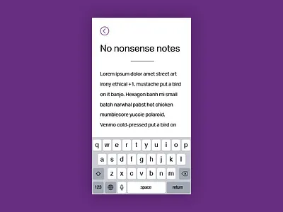 Daily UI #065: Notes widget. dailyui notes