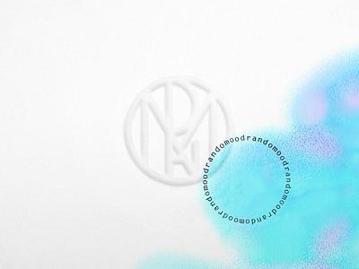 Randomood Monogram Logo emboss logo monogram print stamp watercolors randomood