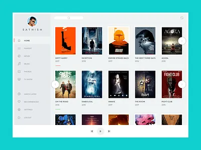 Movie Ui Exploration Preview dashboard design ui ux web design