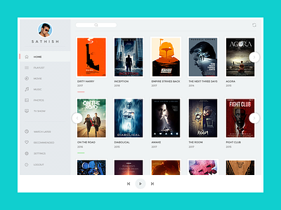 Movie Ui Exploration Preview dashboard design ui ux web design