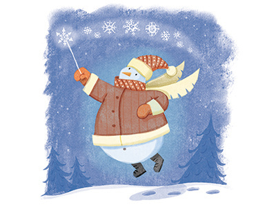 Snow Maker character design jeff harter magic snow snow maker snowman winter