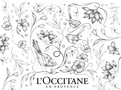 L'Occitane En Provence blackandwhite contemporaryart drawing graphite illustration mdi mikhaeladavis mikhaeladavisillustration pencildraw pencildrawing popsurrealism shading