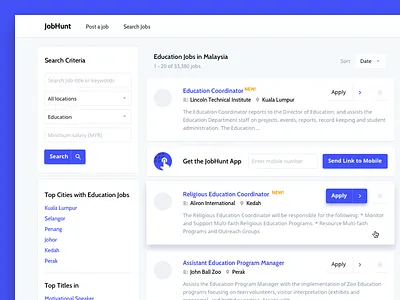 LX2 - Dailyui 50 - Job Listing dailyui job listing