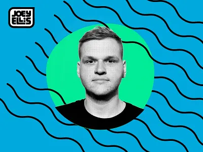 Joey Ellis Personal Branding (in the works) blue design ellis green halftones illustration joey joey ellis monoline portfolio promo self promo