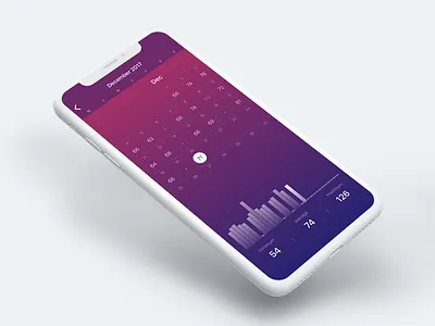 Heart Rate Monitor App - Calendar app calendar heart ios iphone iphone x measuring mobile monitor rate ui ux