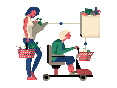 Grocery holt510 illustration oakland san francisco texture