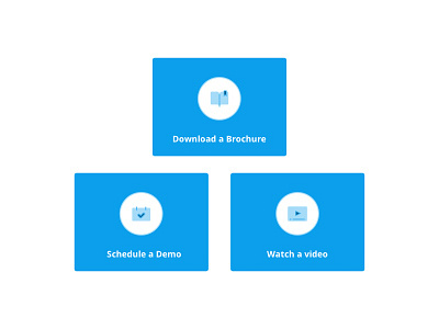 card UI flat design book brochure calendar circle icon thumbnails video