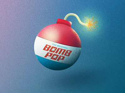 Cherry Bomb bomb cherry design explosion icon illustration pop retro