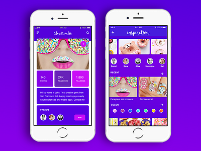 social adobexd app color dailyui design fun iphone ui uiux ux
