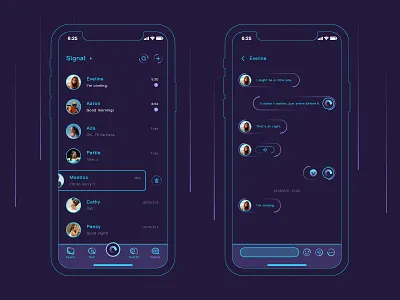 Social app fiction ui，app，social，science