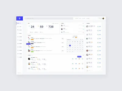 CRM - Dashboard chart clean crm dashboard design interface list task ui user ux web