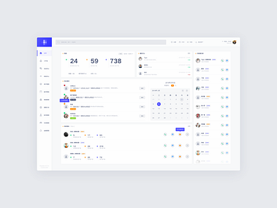 CRM - Dashboard chart clean crm dashboard design interface list task ui user ux web