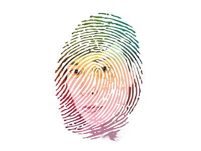 Self portrait fingerprint illustration self portrait selfie