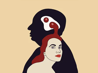 Jolly acting blood design egg film grace kelly hitchcock illustration jolly red