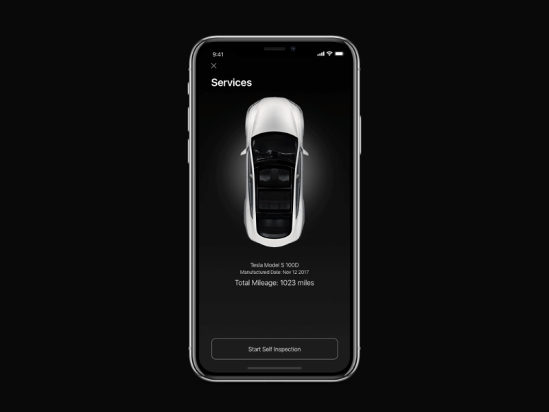 Tesla Autopilot: Level 5 Autonomous Car Control App Service autonomous car car concept gui icon login map self driving tesla ui user interface ux