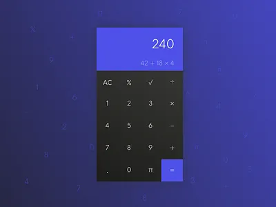 DailyUI 004 – Calculator 004 calculator dailyui design ui