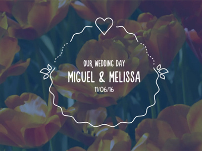48 Wedding Title Animations after effects animation illustrator template wedding title